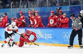 (BEIJING2022)CHINA-BEIJING-OLYMPIC WINTER GAMES-ICE HOCKEY-MEN'S PRELIMINARY- ROC VS  SUI(CN)