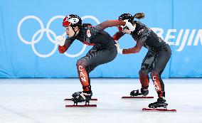 (BEIJING 2022)CHINA-BEIJING-OLYMPIC WINTER GAMES-SHORT TRACK SPEED SKATING-WOMEN'S 3,000M RELAY-SEMIFINAL (CN)