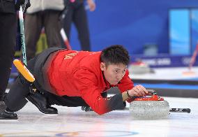 (BEIJING2022)CHINA-BEIJING-WINTER OLYMPIC GAMES-CURLING-MEN'S ROUND ROBIN-CHN vs SWE  (CN)