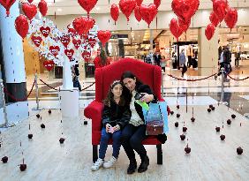 LEBANON-BEIRUT-VALENTINE'S DAY-DECORATIONS