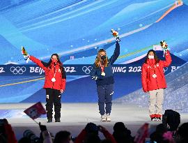 (BEIJING2022)CHINA- ZHANGJIAKOU-OLYMPIC WINTER GAMES-AWARDING CEREMONY (CN)