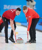 (BEIJING2022)CHINA-BEIJING-OLYMPIC WINTER GAMES-CURLING-MEN'S ROUND ROBIN SESSION-USA VS GBR (CN)