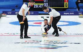 (BEIJING2022)CHINA-BEIJING-OLYMPIC WINTER GAMES-CURLING-MEN'S ROUND ROBIN SESSION-SWE VS ITA (CN)