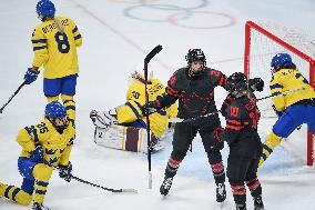 (BEIJING2022)CHINA-BEIJING-ICE HOCKEY-WOMEN'S PLAY-OFF-QUARTERFINAL-CAN VS SWE (CN)