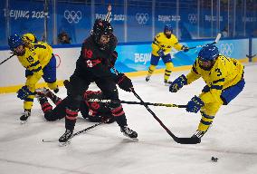 (BEIJING2022)CHINA-BEIJING-ICE HOCKEY-WOMEN'S PLAY-OFF-QUARTERFINAL-CAN VS SWE (CN)