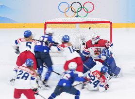 (BEIJING2022)CHINA-BEIJING-ICE HOCKEY-WOMEN'S PLAYOFFS-QUARTERFINALS-USA VS CZE (CN)