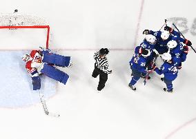 (BEIJING2022)CHINA-BEIJING-ICE HOCKEY-WOMEN'S PLAYOFFS-QUARTERFINALS-USA VS CZE (CN)