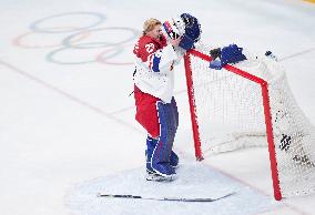 (BEIJING2022)CHINA-BEIJING-ICE HOCKEY-WOMEN'S PLAYOFFS-QUARTERFINALS-USA VS CZE (CN)