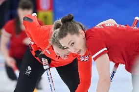 (BEIJING2022)CHINA-BEIJING-OLYMPIC WINTER GAMES-CURLING-WOMEN'S ROUND ROBIN SESSION-GBR VS SUI (CN)