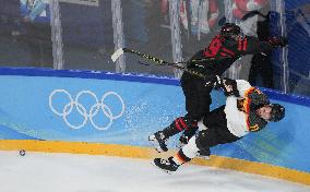 (BEIJING2022)CHINA-BEIJING-OLYMPIC WINTER GAMES-ICE HOCKEY-MEN'S PRELIMINARY-CANADA VS GERMANY (CN)