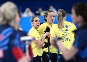 (BEIJING2022)CHINA-BEIJING-OLYMPIC WINTER GAMES-CURLING-WOMEN'S ROUND ROBIN SESSION-USA VS SWE (CN)