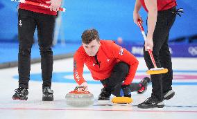 (BEIJING2022)CHINA-BEIJING-OLYMPIC WINTER GAMES-CURLING-MEN'S ROUND ROBIN SESSION-GBR VS DEN (CN)