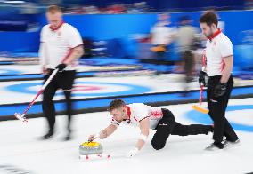 (BEIJING2022)CHINA-BEIJING-OLYMPIC WINTER GAMES-CURLING-MEN'S ROUND ROBIN SESSION-GBR VS DEN (CN)