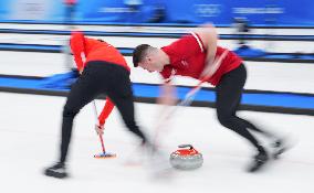 (BEIJING2022)CHINA-BEIJING-OLYMPIC WINTER GAMES-CURLING-MEN'S ROUND ROBIN SESSION-GBR VS DEN (CN)