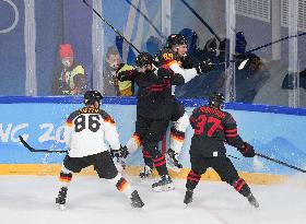 (BEIJING2022)CHINA-BEIJING-OLYMPIC WINTER GAMES-ICE HOCKEY-MEN'S PRELIMINARY-CANADA VS GERMANY (CN)