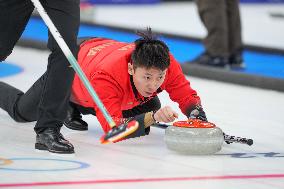 (BEIJING2022)CHINA-BEIJING-OLYMPIC WINTER GAMES-CURLING-MEN'S ROUND ROBIN SESSION-CHN VS USA (CN)