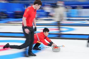 (BEIJING2022)CHINA-BEIJING-OLYMPIC WINTER GAMES-CURLING-MEN'S ROUND ROBIN SESSION-CHN VS USA (CN)