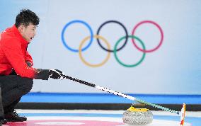 (BEIJING2022)CHINA-BEIJING-OLYMPIC WINTER GAMES-CURLING-MEN'S ROUND ROBIN SESSION-CHN VS USA (CN)