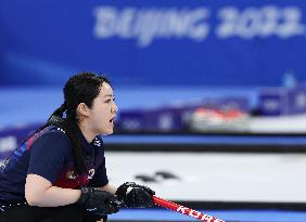 (BEIJING2022)CHINA-BEIJING-OLYMPIC WINTER GAMES-CURLING-WOMEN'S ROUND ROBIN SESSION-KOR VS ROC (CN)