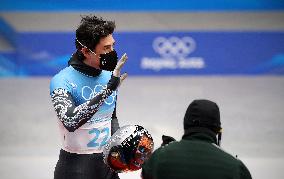 (BEIJING2022)CHINA-BEIJING-OLYMPIC WINTER GAMES-AMERICAN SAMOA-FLAG-BEARER-SKELETON (CN)