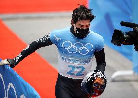 (BEIJING2022)CHINA-BEIJING-OLYMPIC WINTER GAMES-AMERICAN SAMOA-FLAG-BEARER-SKELETON (CN)