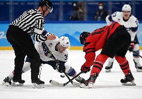 (BEIJING2022)CHINA-BEIJING-OLYMPIC WINTER GAMES-ICE HOCKEY-MEN'S PRELIMINARY ROUND-USA VS CAN (CN)