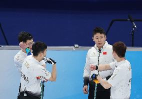 (BEIJING2022)CHINA-BEIJING-OLYMPIC WINTER GAMES-BURLING-MEN'S ROUND ROBIN SESSION-CHN VS DEN (CN)