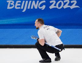 (BEIJING2022)CHINA-BEIJING-OLYMPIC WINTER GAMES-CURLING-MEN'S ROUND ROBIN SESSION-CHN VS GBR (CN)