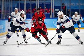 (BEIJING2022)CHINA-BEIJING-OLYMPIC WINTER GAMES-ICE HOCKEY-MEN'S PRELIMINARY ROUND-USA VS CAN (CN)