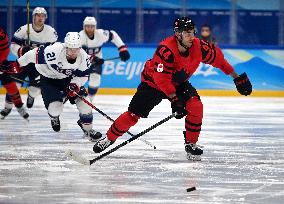 (BEIJING2022)CHINA-BEIJING-OLYMPIC WINTER GAMES-ICE HOCKEY-MEN'S PRELIMINARY ROUND-USA VS CAN (CN)