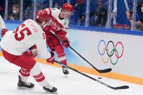 (BEIJING2022)CHINA-BEIJING-OLYMPIC WINTER GAMES-ICE HOCKEY-MEN'S PRELIMINARY ROUND-ROC VS DEN (CN)