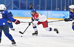 (BEIJING2022)CHINA-BEIJING-ICE HOCKEY-WOMEN'S PLAYOFFS-QUARTERFINALS-USA VS CZE (CN)