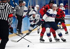 (BEIJING2022)CHINA-BEIJING-OLYMPIC WINTER GAMES-ICE HOCKEY-MEN'S PRELIMINARY-USA VS CAN (CN)