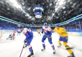 (BEIJING2022)CHINA-BEIJING-OLYMPIC WINTER GAMES-ICE HOCKEY-MEN'S PRELIMINARY-SWE VS SVK (CN)