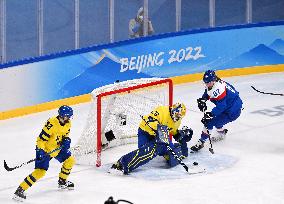(BEIJING2022)CHINA-BEIJING-OLYMPIC WINTER GAMES-ICE HOCKEY-MEN'S PRELIMINARY-SWE VS SVK (CN)