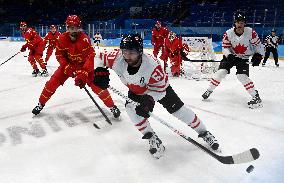 (BEIJING2022)CHINA-BEIJING-OLYMPIC WINTER GAMES-ICE HOCKEY-MEN'S PRELIMINARY-CHN VS CAN(CN)