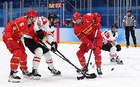 (BEIJING2022)CHINA-BEIJING-OLYMPIC WINTER GAMES-ICE HOCKEY-MEN'S PRELIMINARY-CHN VS CAN(CN)