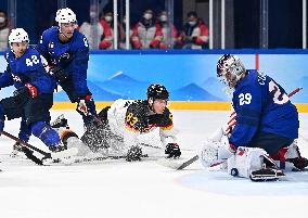 (BEIJING2022)CHINA-BEIJING-OLYMPIC WINTER GAMES-ICE HOCKEY-MEN'S PRELIMINARY-USA VS GER(CN)