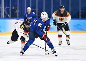 (BEIJING2022)CHINA-BEIJING-OLYMPIC WINTER GAMES-ICE HOCKEY-MEN'S PRELIMINARY-USA VS GER(CN)