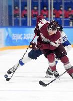 (BEIJING2022)CHINA-BEIJING-OLYMPIC WINTER GAMES-ICE HOCKEY-MEN'S PRELIMINARY-LAT VS FIN (CN)