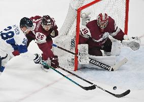 (BEIJING2022)CHINA-BEIJING-OLYMPIC WINTER GAMES-ICE HOCKEY-MEN'S PRELIMINARY-LAT VS FIN (CN)