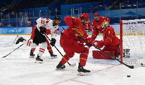 (BEIJING2022)CHINA-BEIJING-OLYMPIC WINTER GAMES-ICE HOCKEY-MEN'S PRELIMINARY-CHN VS CAN(CN)