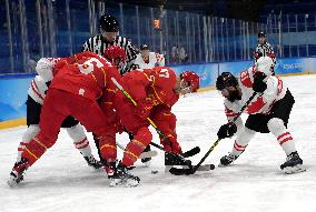 (BEIJING2022)CHINA-BEIJING-OLYMPIC WINTER GAMES-ICE HOCKEY-MEN'S PRELIMINARY-CHN VS CAN(CN)