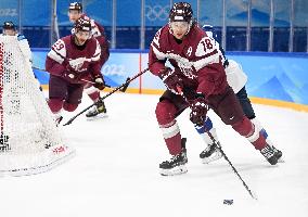 (BEIJING2022)CHINA-BEIJING-OLYMPIC WINTER GAMES-ICE HOCKEY-MEN'S PRELIMINARY-FIN VS LAT(CN)