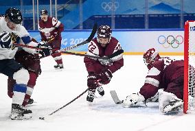 (BEIJING2022)CHINA-BEIJING-OLYMPIC WINTER GAMES-ICE HOCKEY-MEN'S PRELIMINARY-FIN VS LAT(CN)