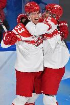 (BEIJING2022)CHINA-BEIJING-OLYMPIC WINTER GAMES-ICE HOCKEY-MEN'S PRELIMINARY-SUI VS DEN(CN)