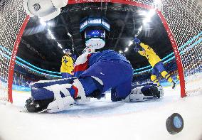 (BEIJING2022)CHINA-BEIJING-OLYMPIC WINTER GAMES-ICE HOCKEY-MEN'S PRELIMINARY-SWE VS SVK (CN)