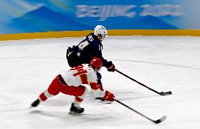 (BEIJING2022)CHINA-BEIJING-OLYMPIC WINTER GAMES-ICE HOCKEY-MEN'S PRELIMINARY-U.S. VS CHINA (CN)