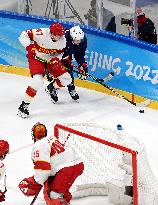 (BEIJING2022)CHINA-BEIJING-OLYMPIC WINTER GAMES-ICE HOCKEY-MEN'S PRELIMINARY-U.S. VS CHINA (CN)