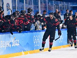 (BEIJING2022)CHINA-BEIJING-OLYMPIC WINTER GAMES-ICE HOCKEY-MEN'S PRELIMINARY-CANADA VS GERMANY (CN)